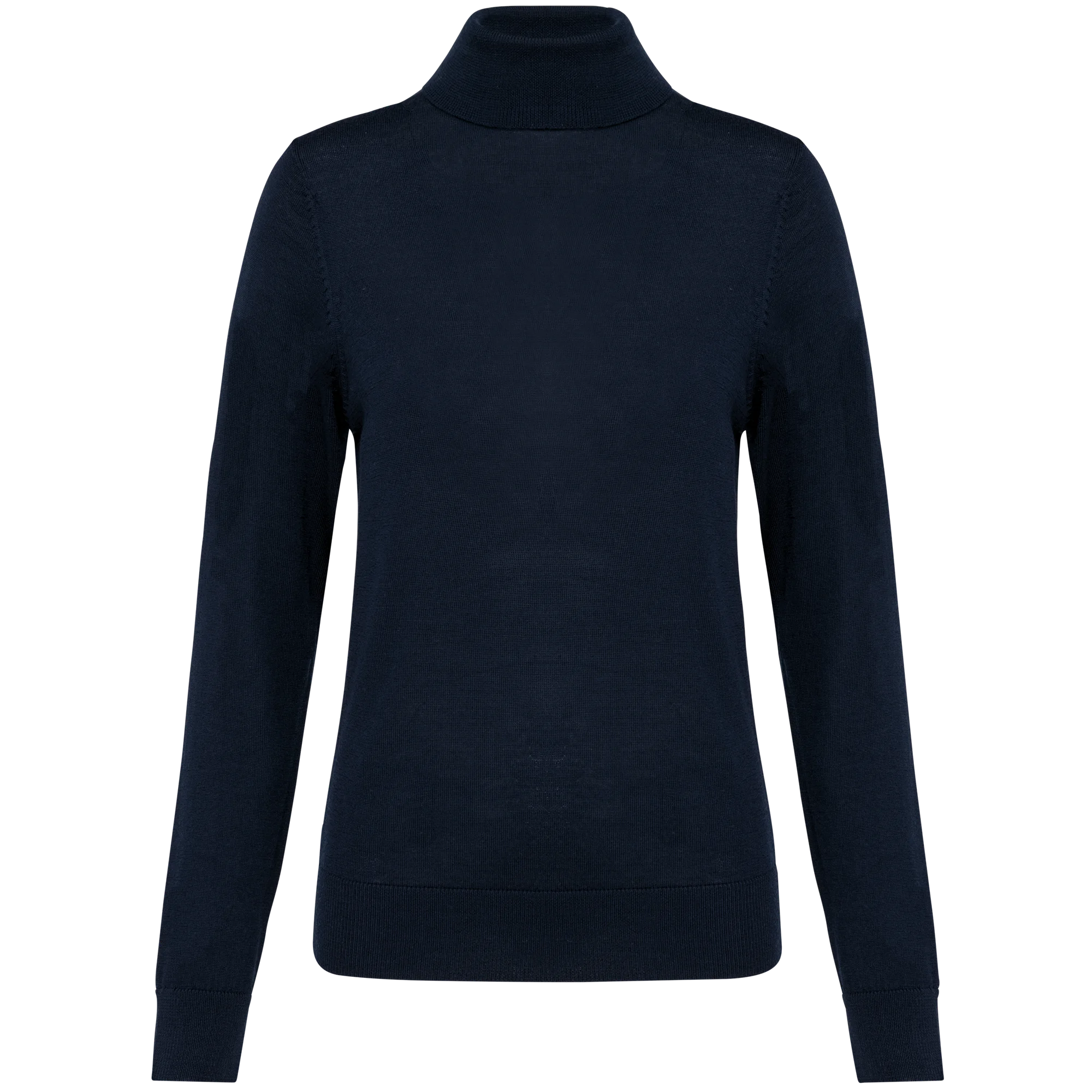Pull Mérinos col roulé femme — Deep Navy