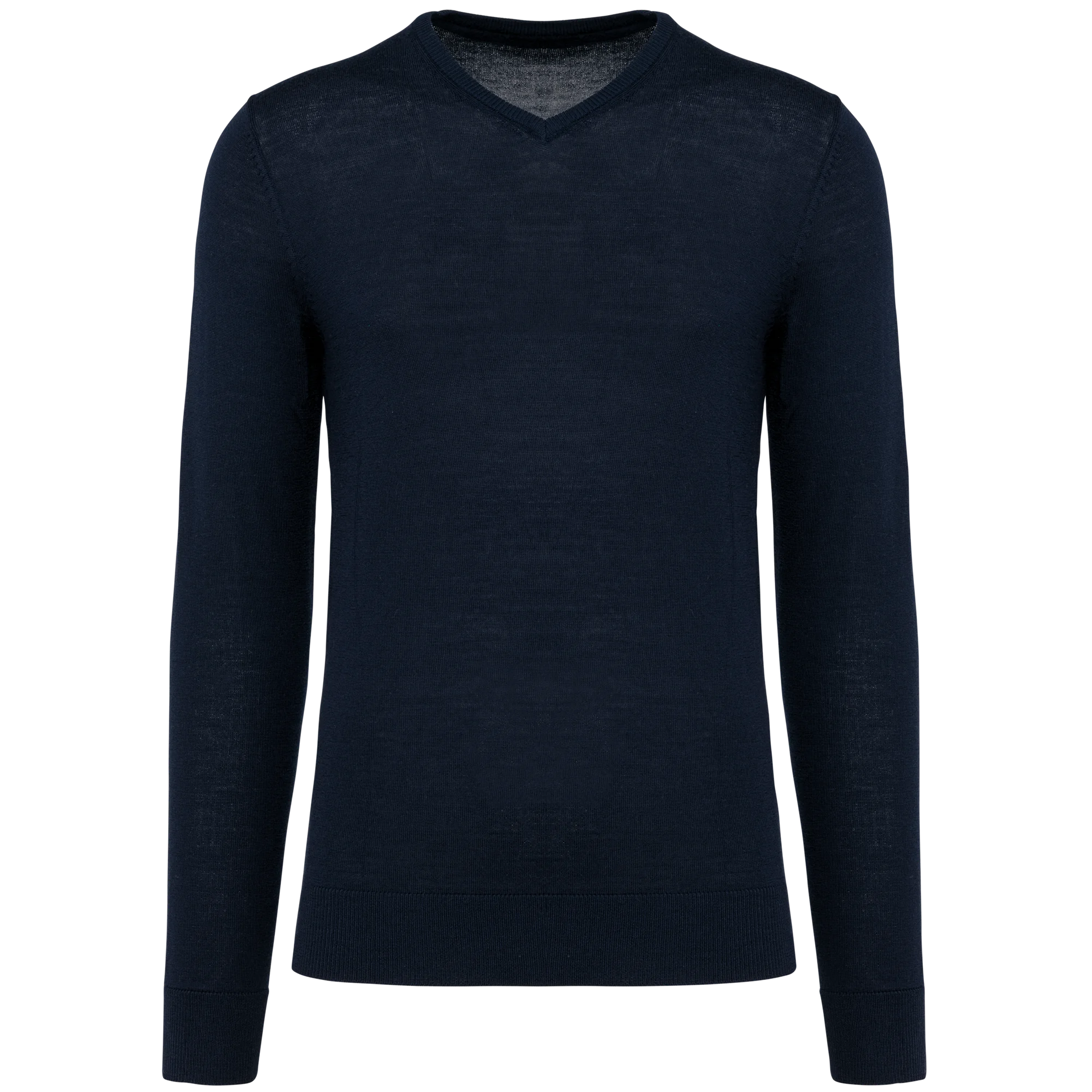 Pull Mérinos col V homme — Deep Navy