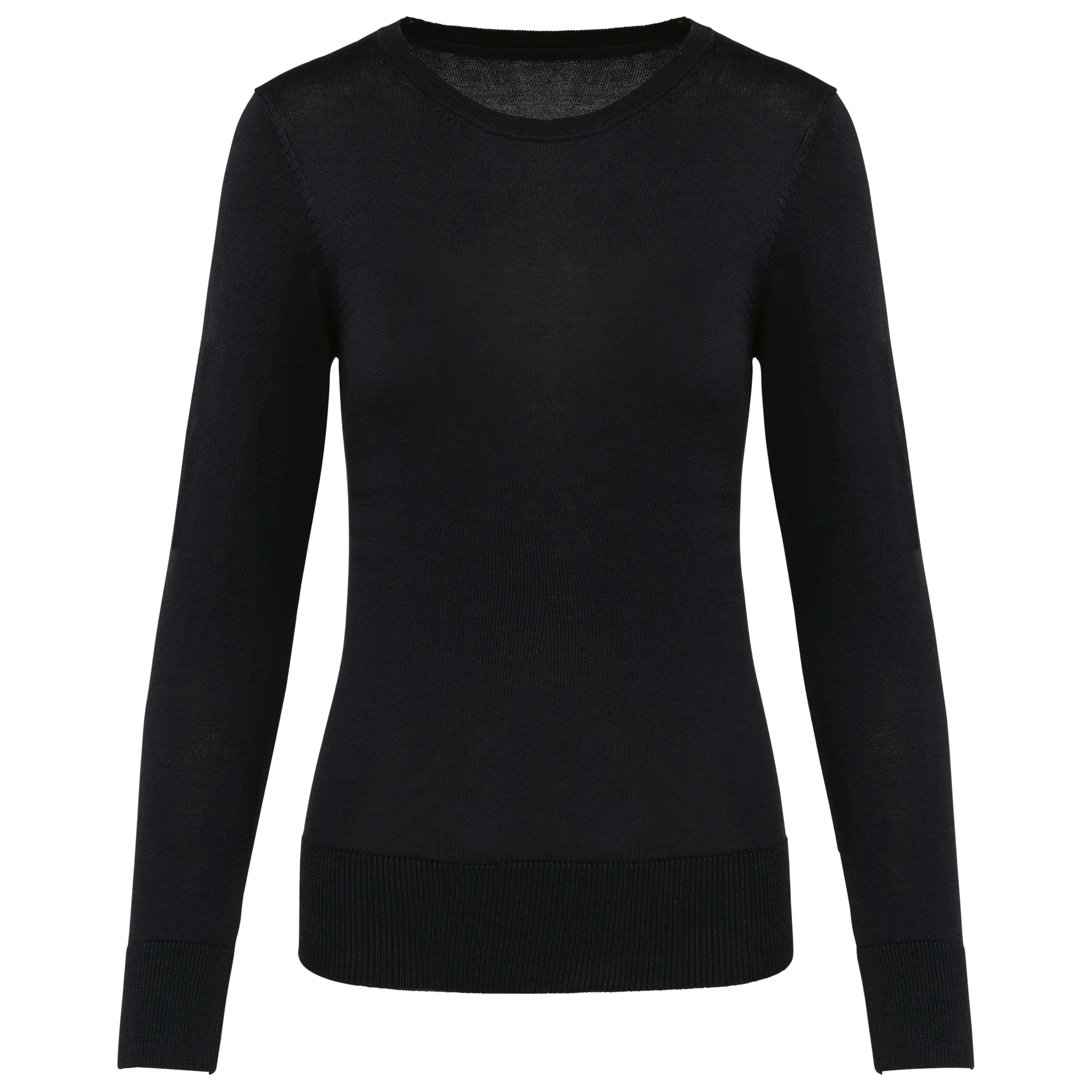 Pull Supima® col rond  femme — Black