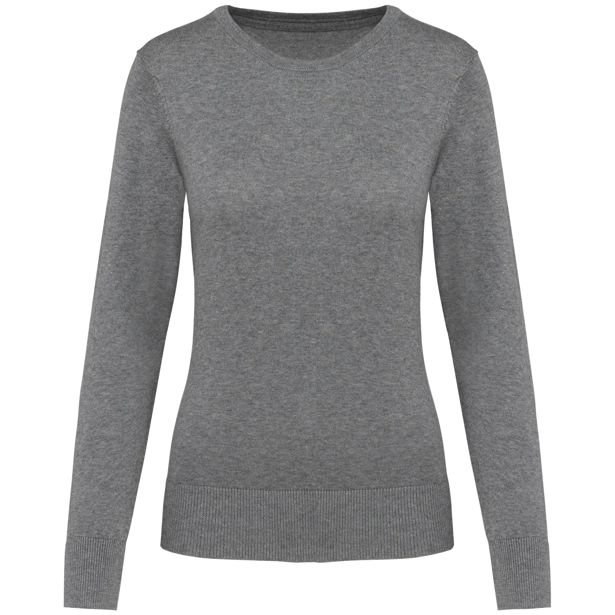 Pull Supima® col rond  femme — Grey Heather