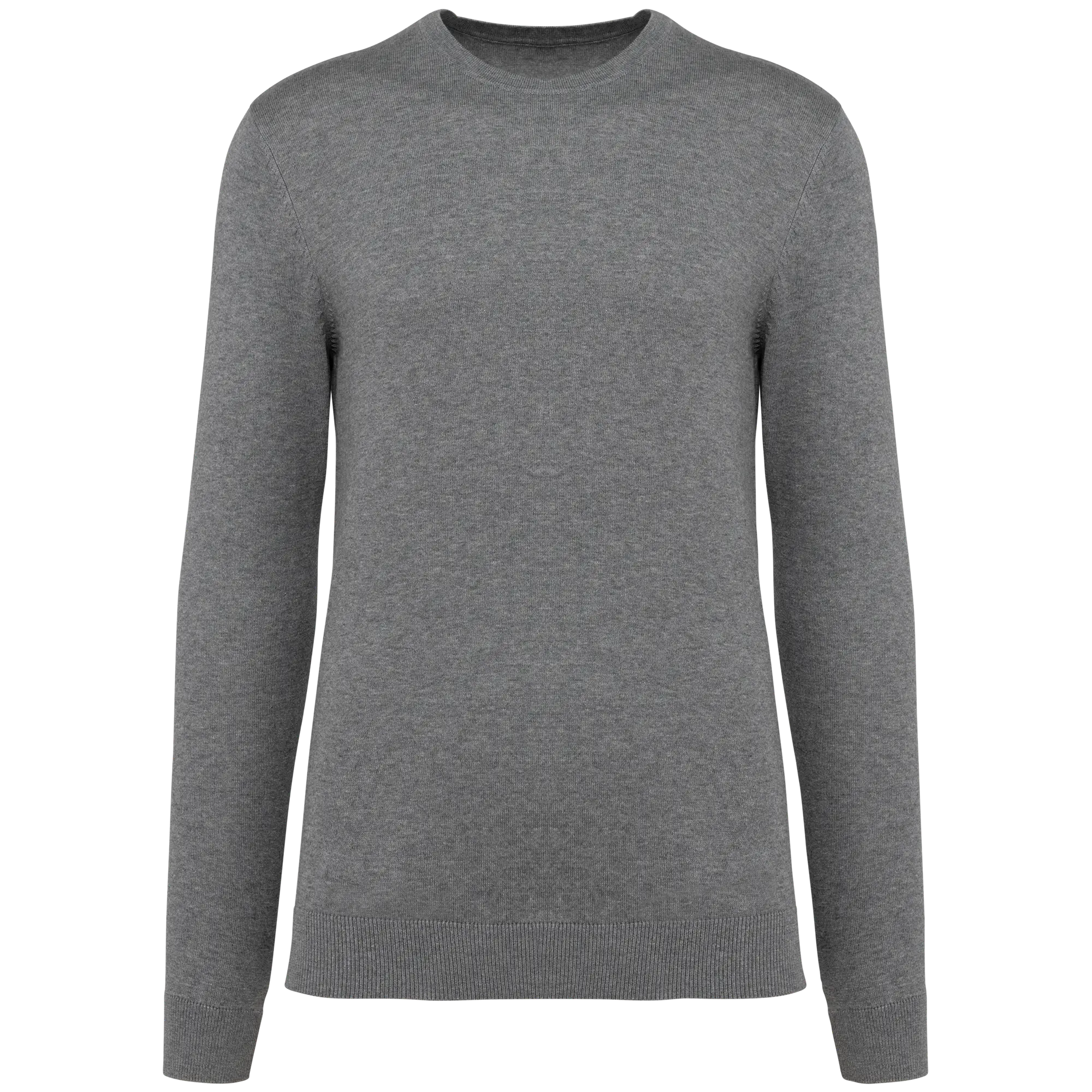 Pull Supima® col rond homme — Grey Heather