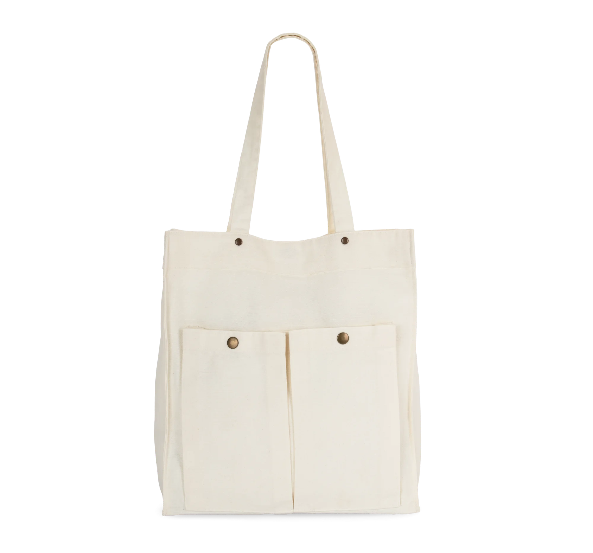 Sac à main à double poche frontale — Washed Ivory