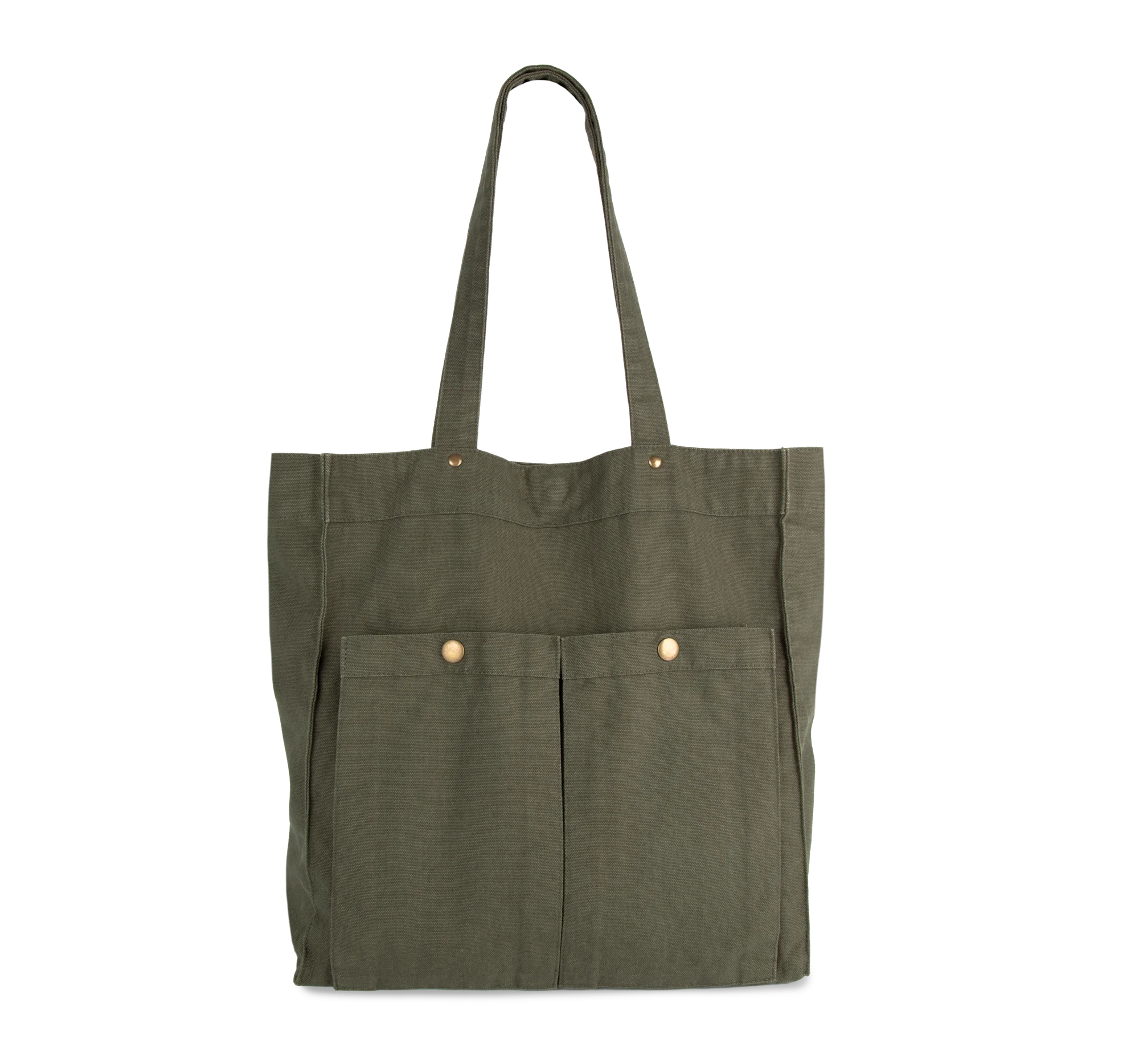 Sac à main à double poche frontale — Washed Kombu Green