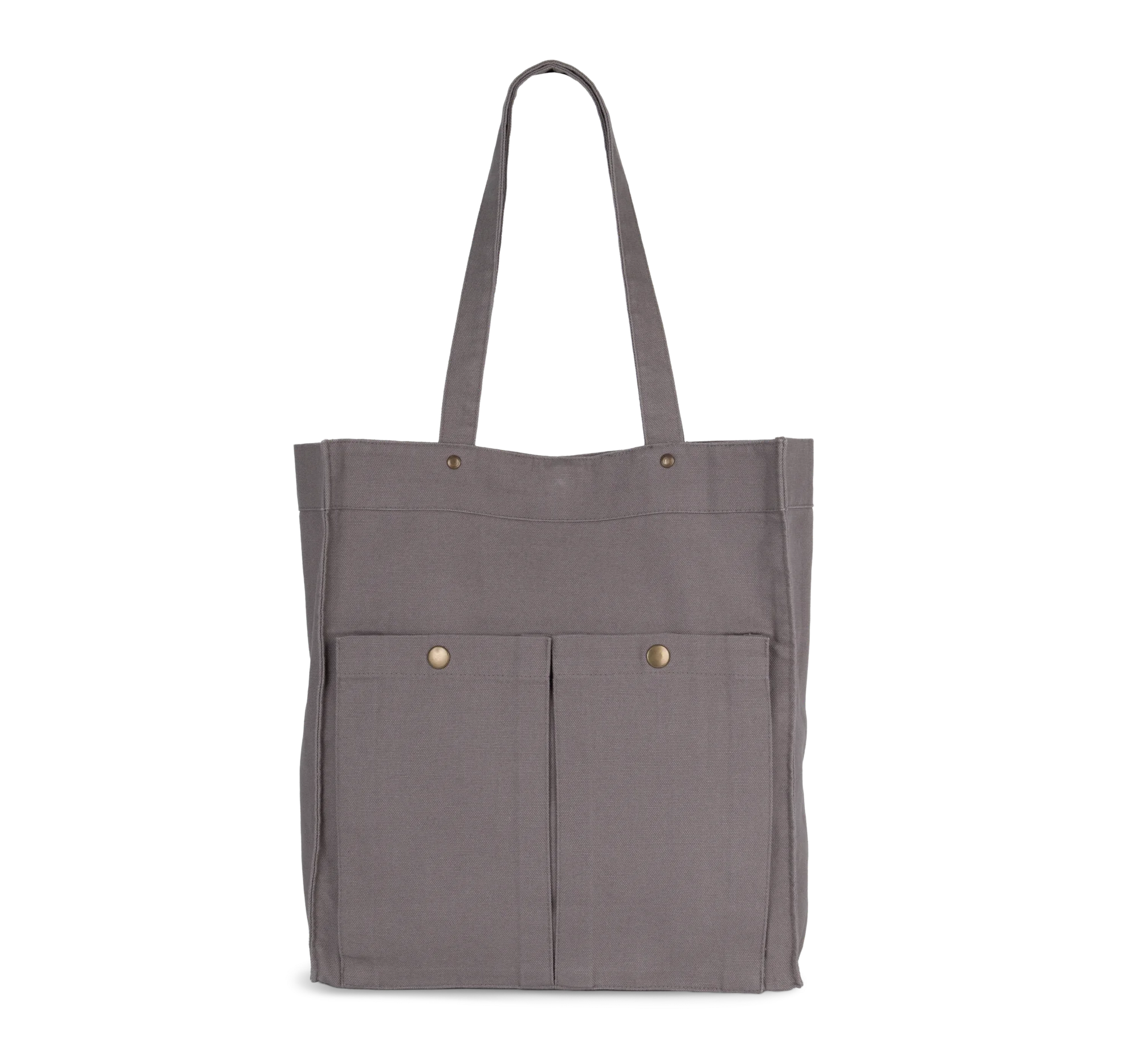 Sac à main à double poche frontale — Washed Steeple Grey