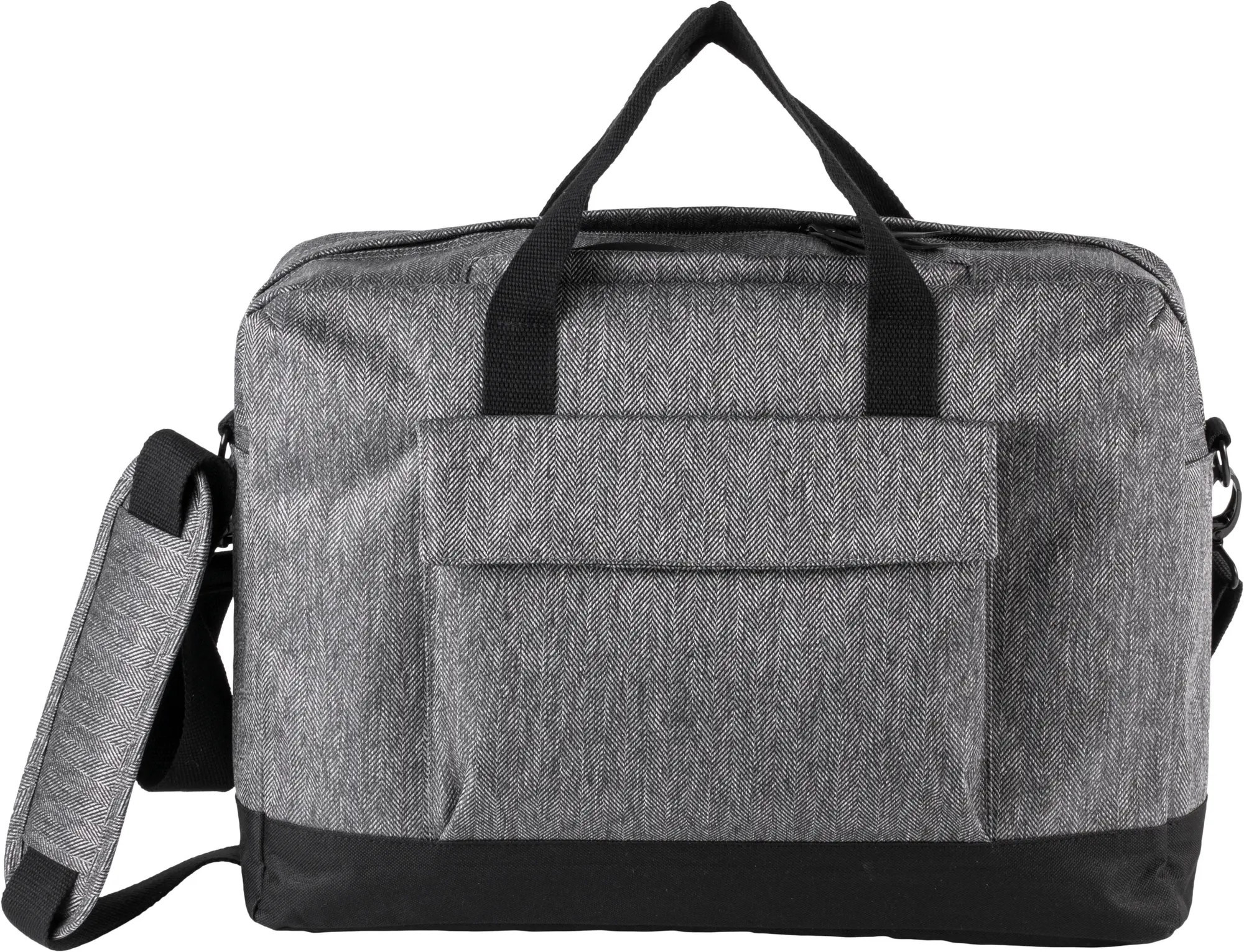 Sac porte-ordinateur — Grey Twill / Black
