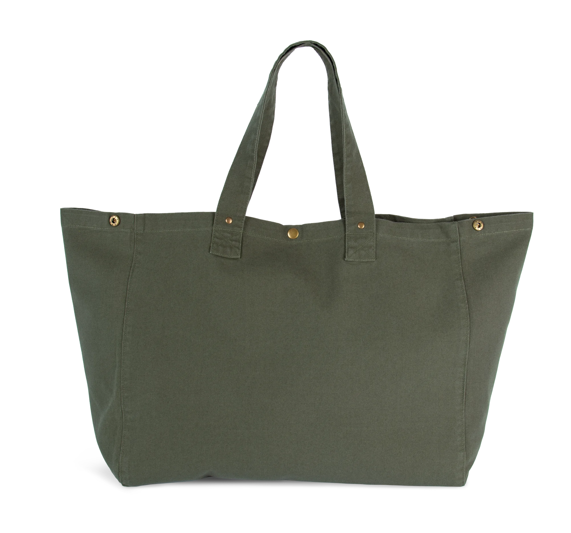 Sac de shopping en coton délavé — Washed Kombu Green