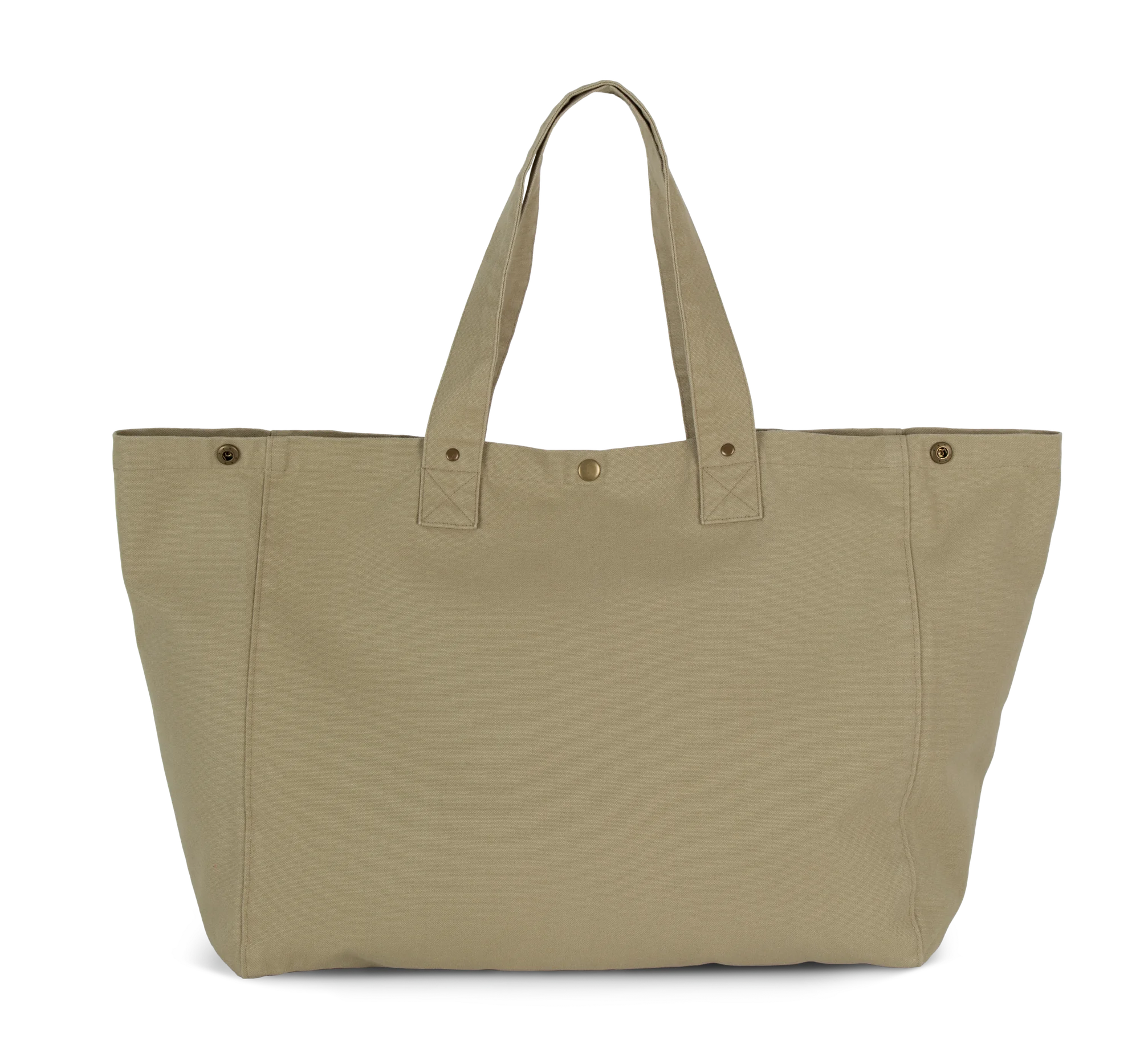 Sac de shopping en coton délavé — Washed Olive Gray