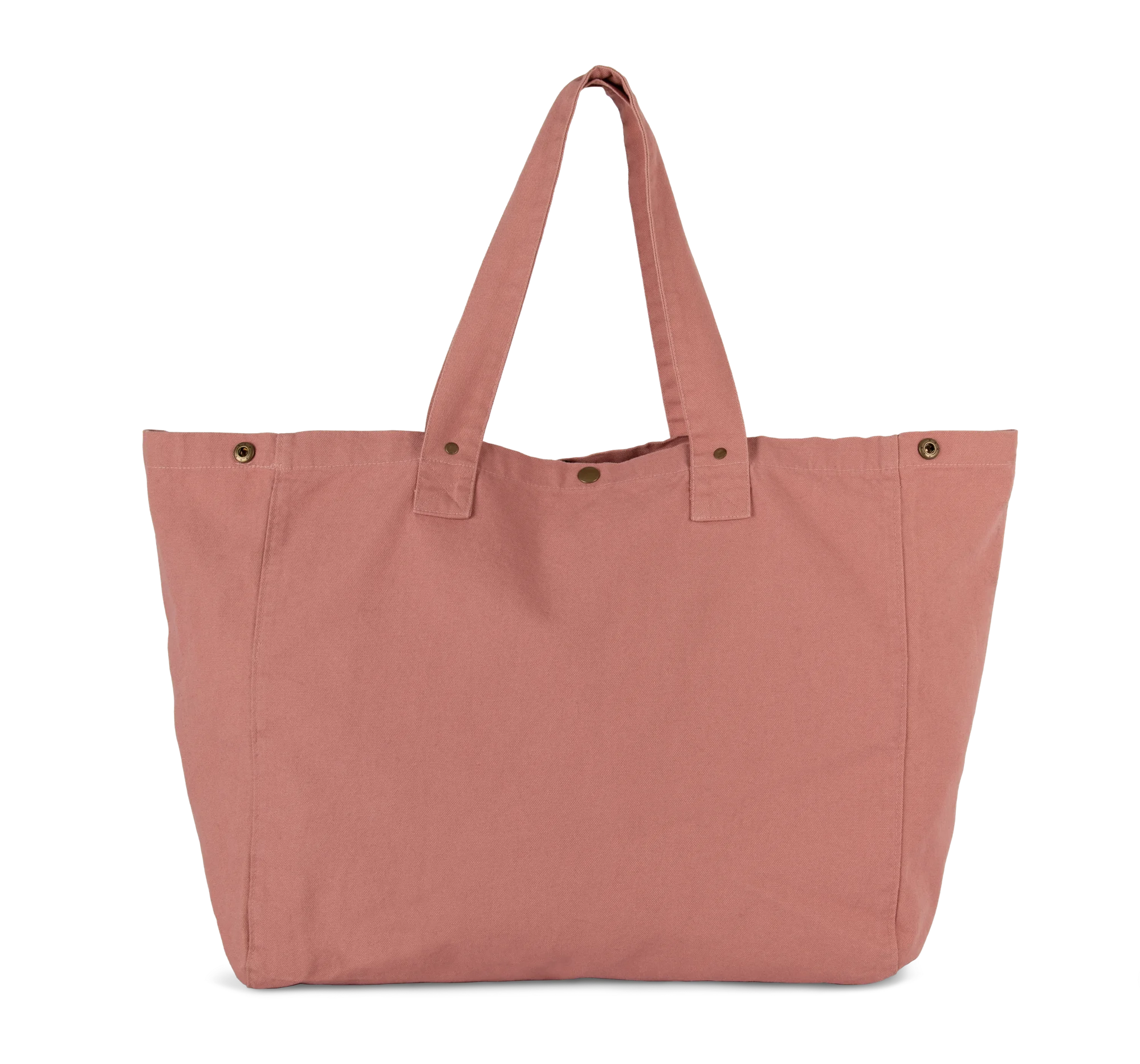 Sac de shopping en coton délavé — Washed Pink Ochre