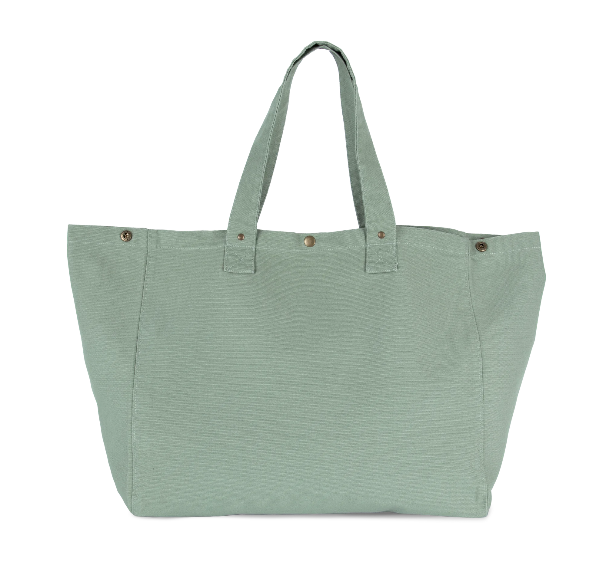 Sac de shopping en coton délavé — Washed Water Green