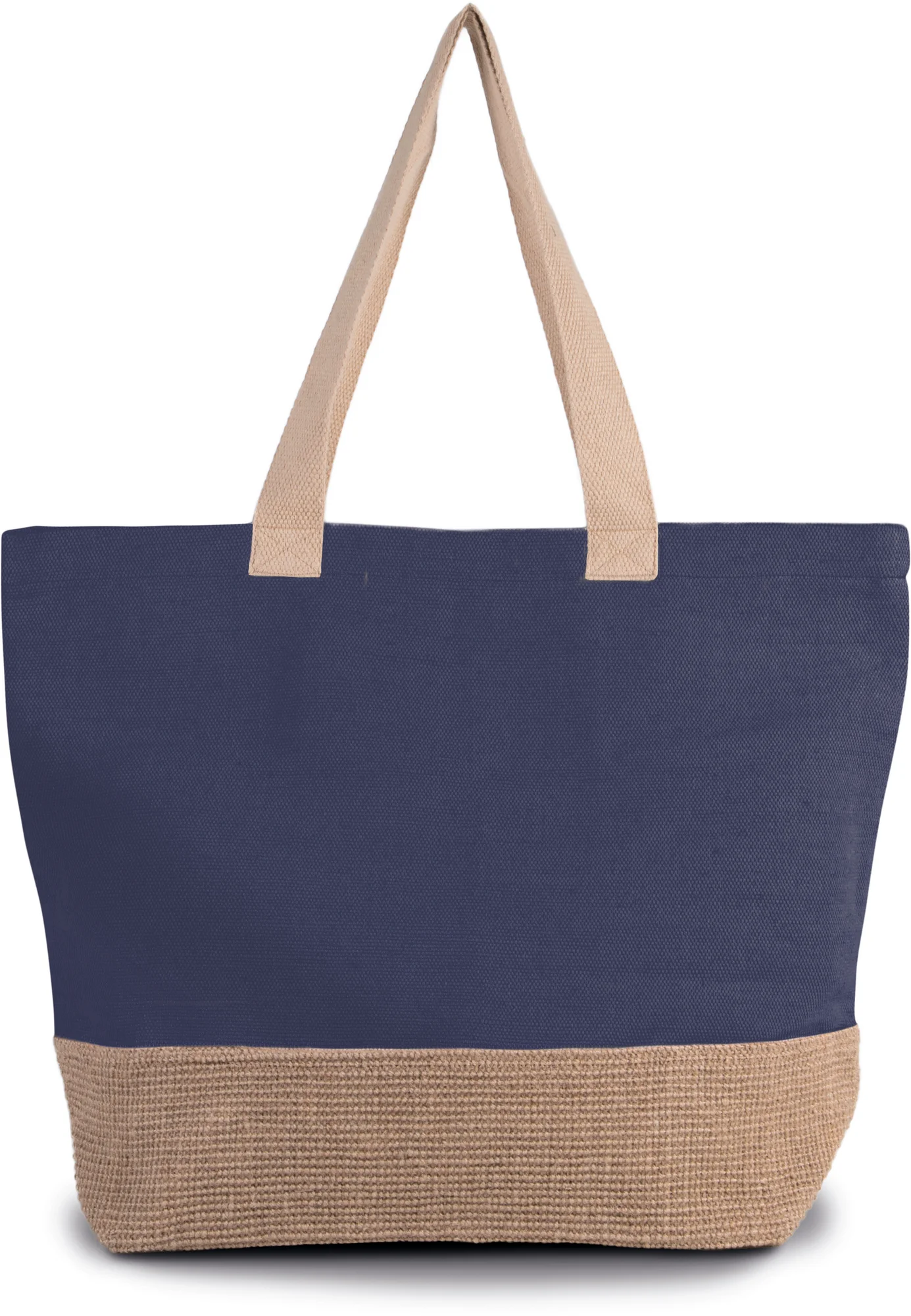 Sac de shopping fourre-tout esprit rustique — Patriot Blue / Natural