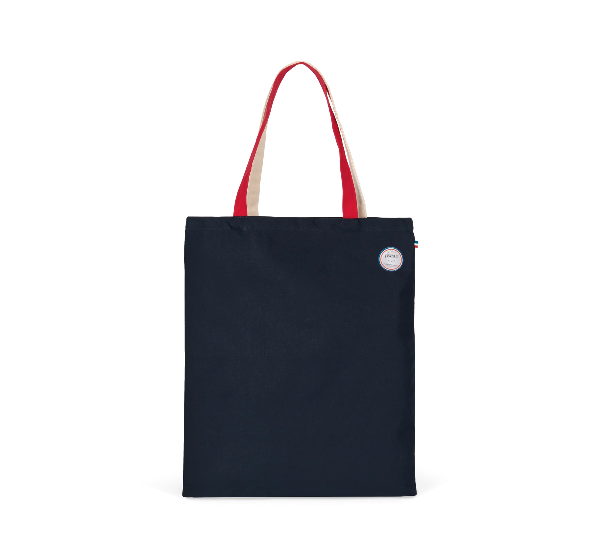 Sac de shopping tricolore Origine France Garantie — Navy