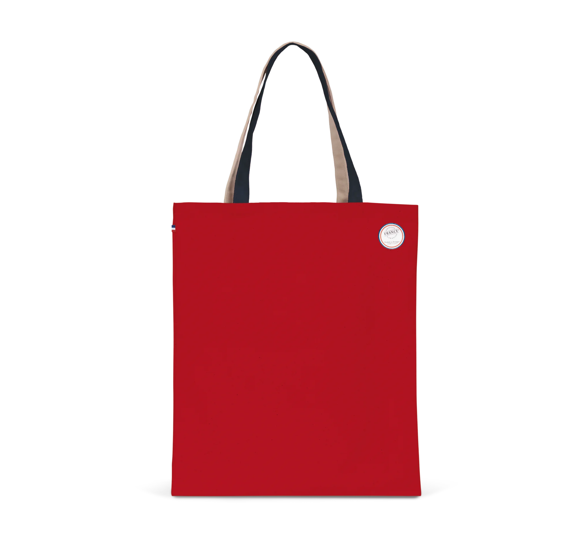 Sac de shopping tricolore Origine France Garantie — Red