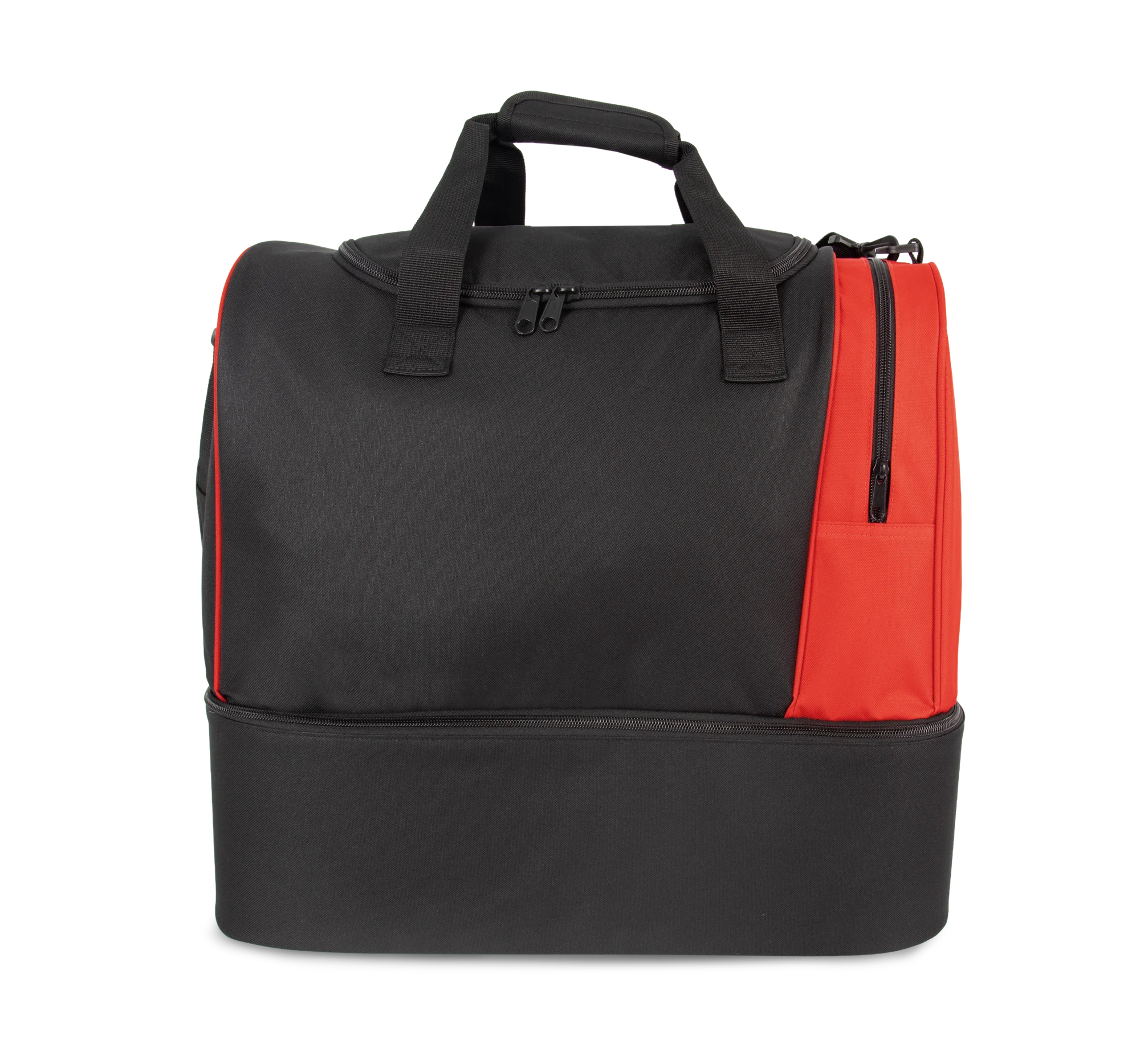 Sac de sport avec fond rigide — Black / Red