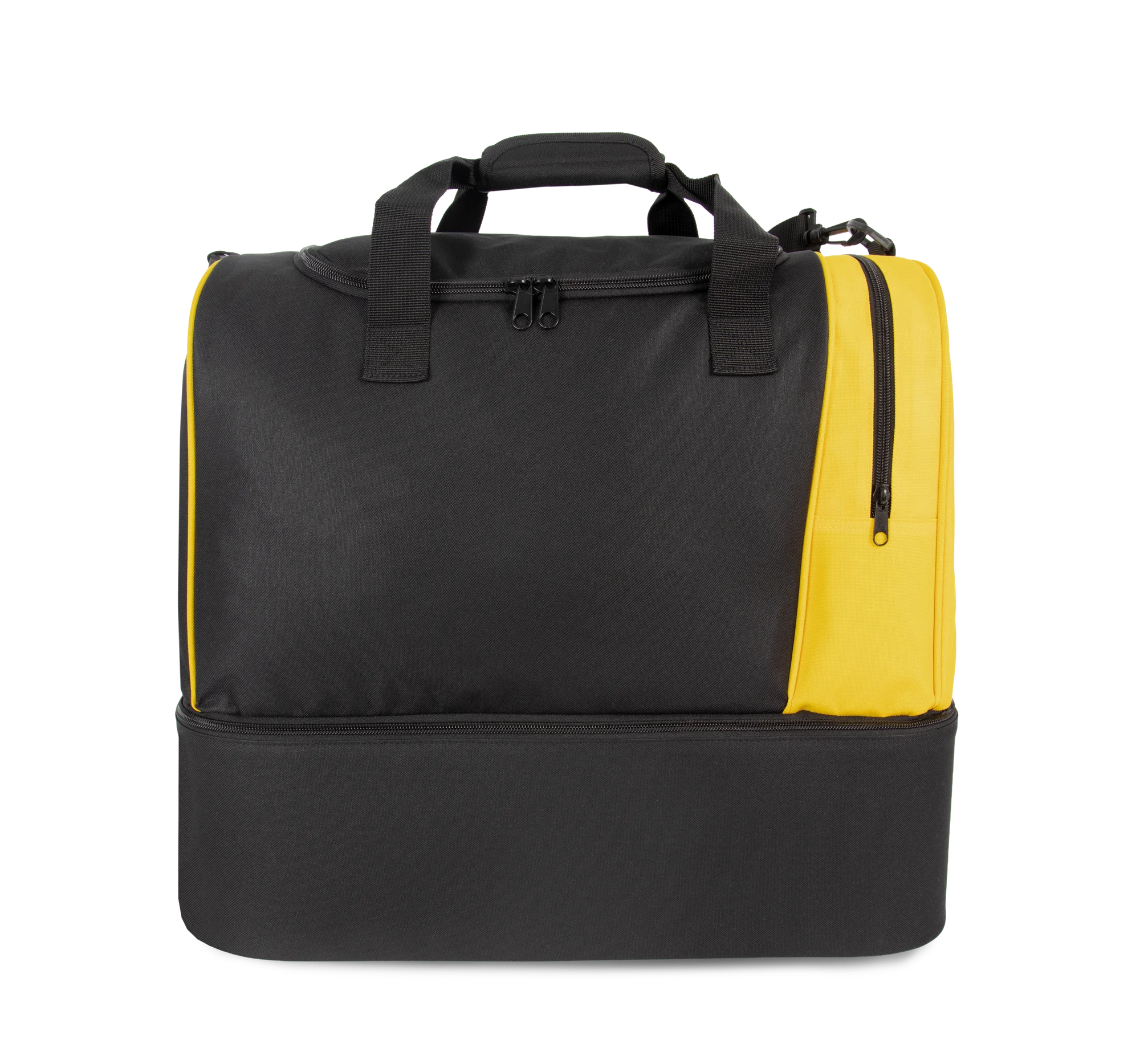 Sac de sport avec fond rigide — Black / Yellow