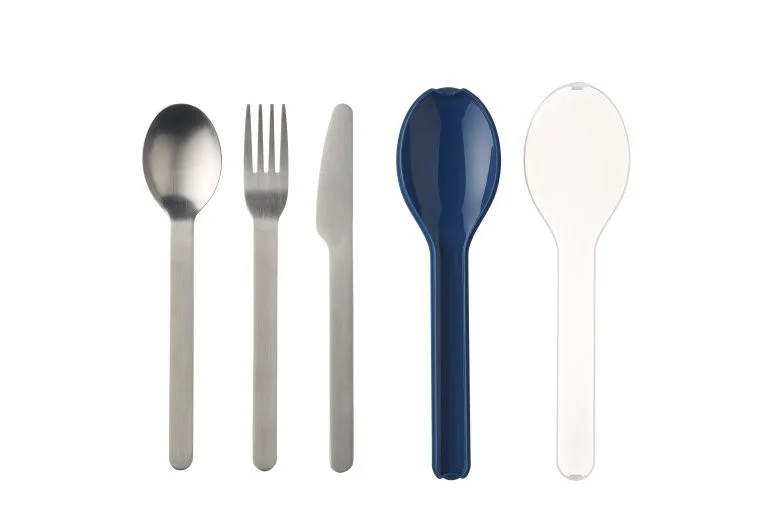 Set de 3 couverts pour le pique-nique - MEPAL - Bleu