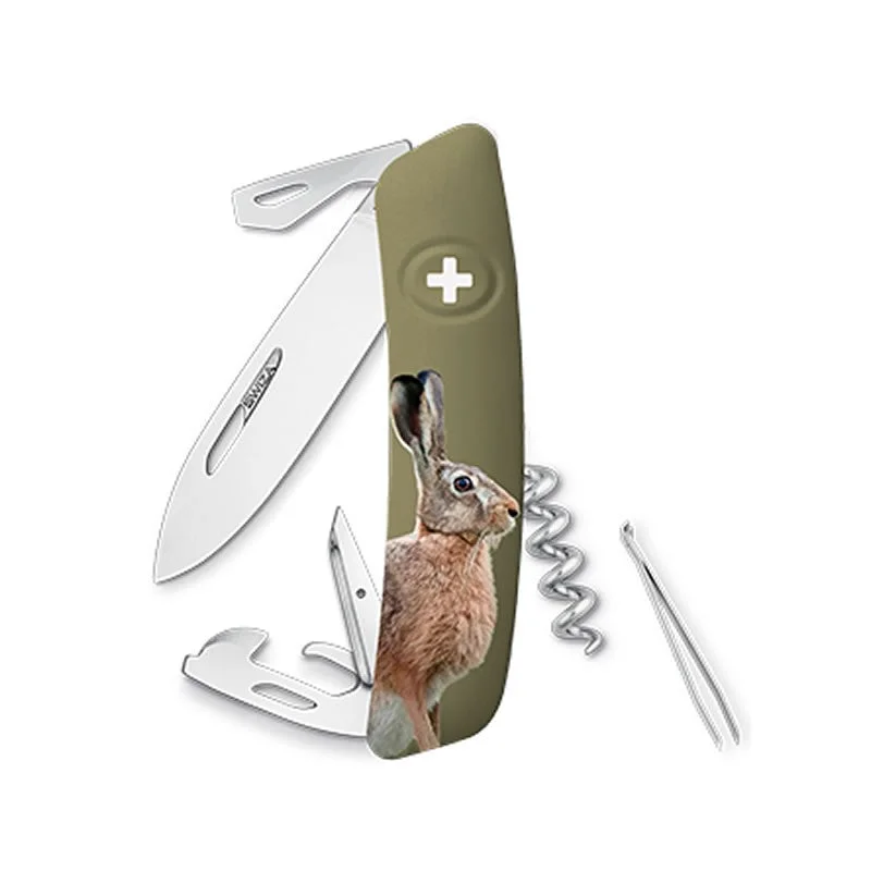Swiza couteau suisse 11 fonctions D03 - Edition limitée lièvre