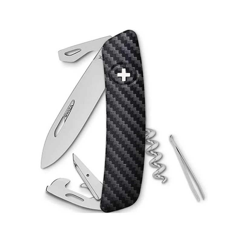 Swiza couteau suisse 11 fonctions D03 - impression carbone