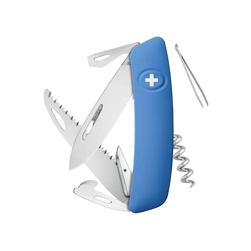 Swiza couteau suisse avec 12 fonctions - D05 Bleu