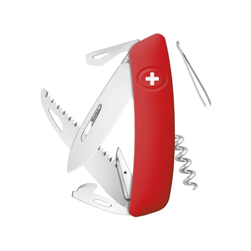 Swiza couteau suisse avec 12 fonctions - D05 Rouge