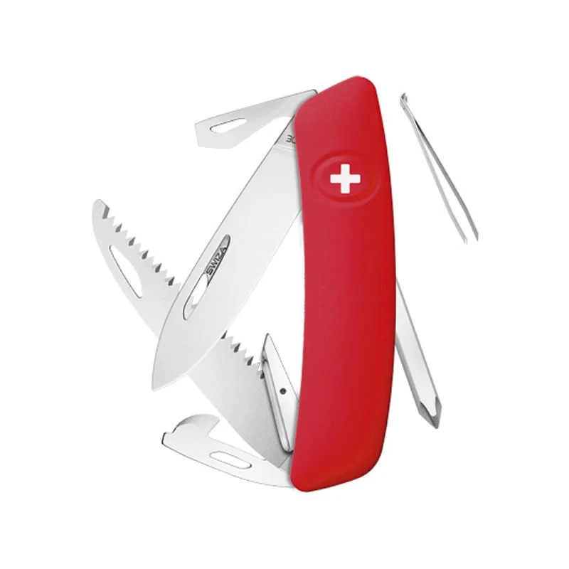 Swiza couteau suisse avec 12 fonctions - D06 Rouge