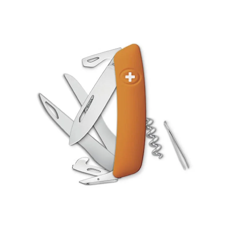 Swiza couteau suisse 12 fonctions D07 Scissors - orange