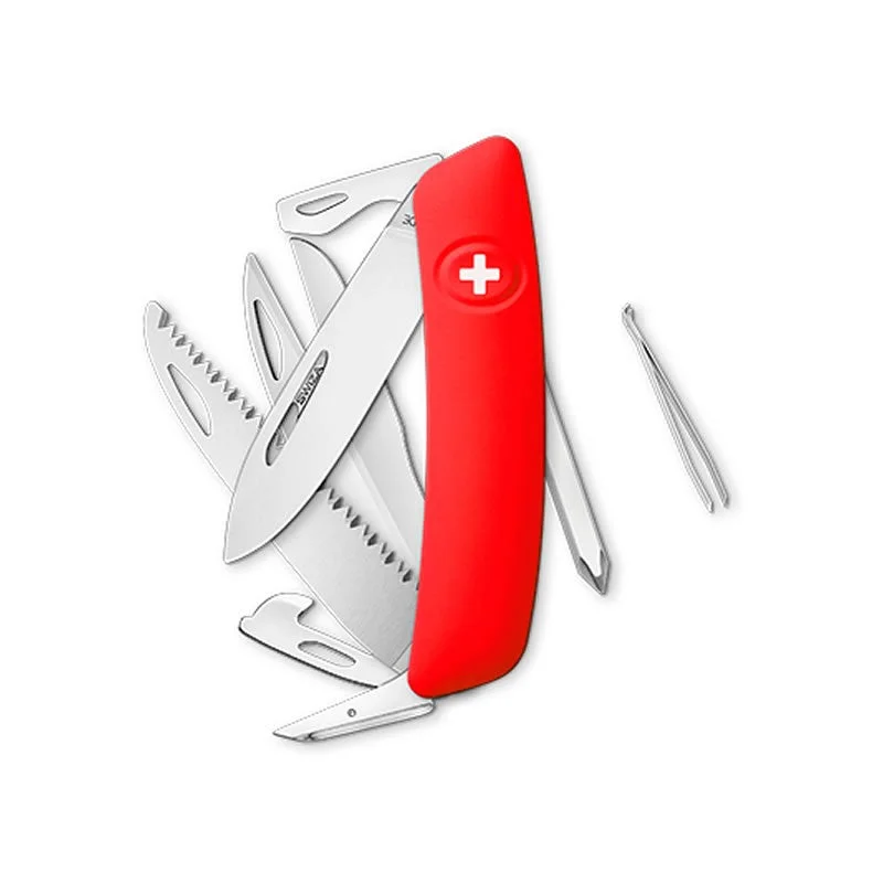Swiza couteau suisse 13 fonctions D010 - Rouge