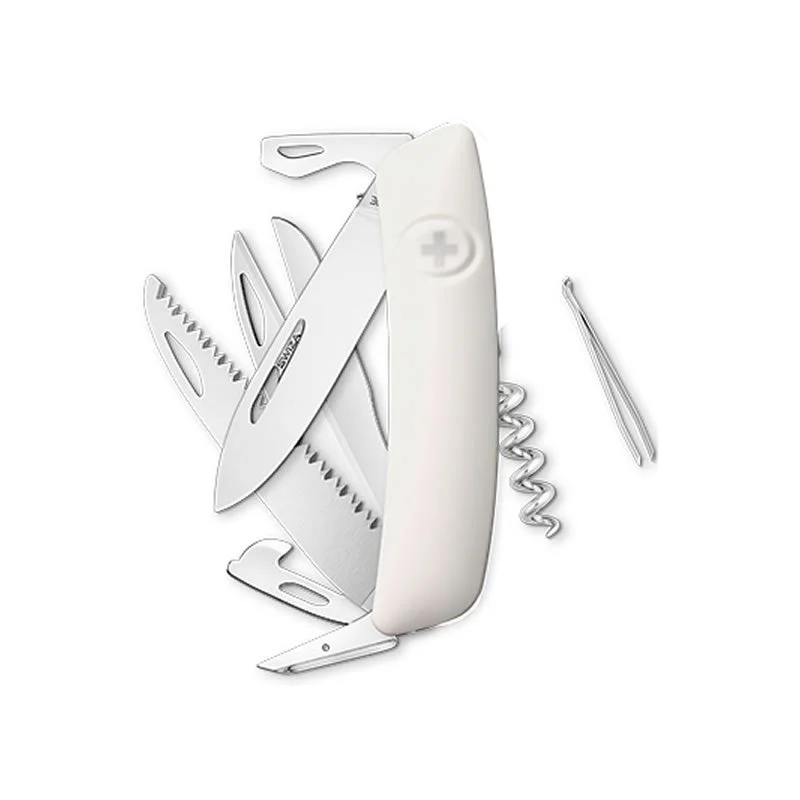 Swiza couteau suisse avec 13 fonctions - D09 Blanc