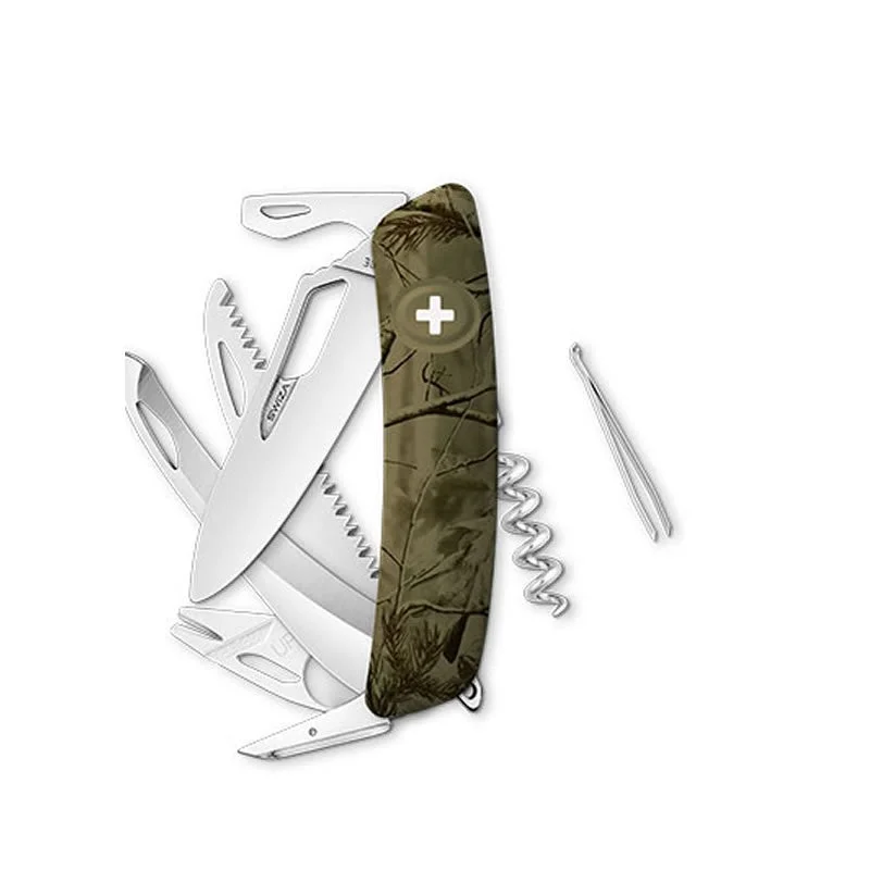 Swiza couteau suisse avec 13 fonctions - H09 Olive