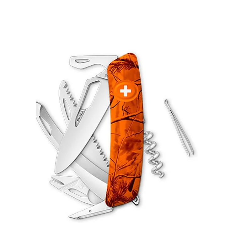 Swiza couteau suisse avec 13 fonctions - H09 orange