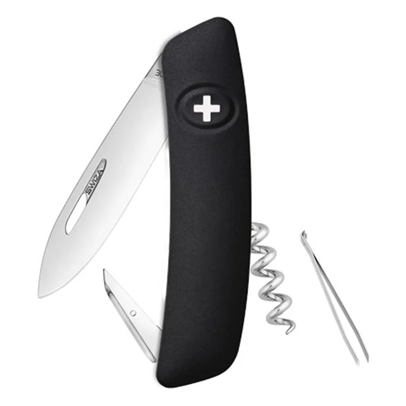 Swiza couteau suisse 6 fonctions D01 - manche noir — vue 1