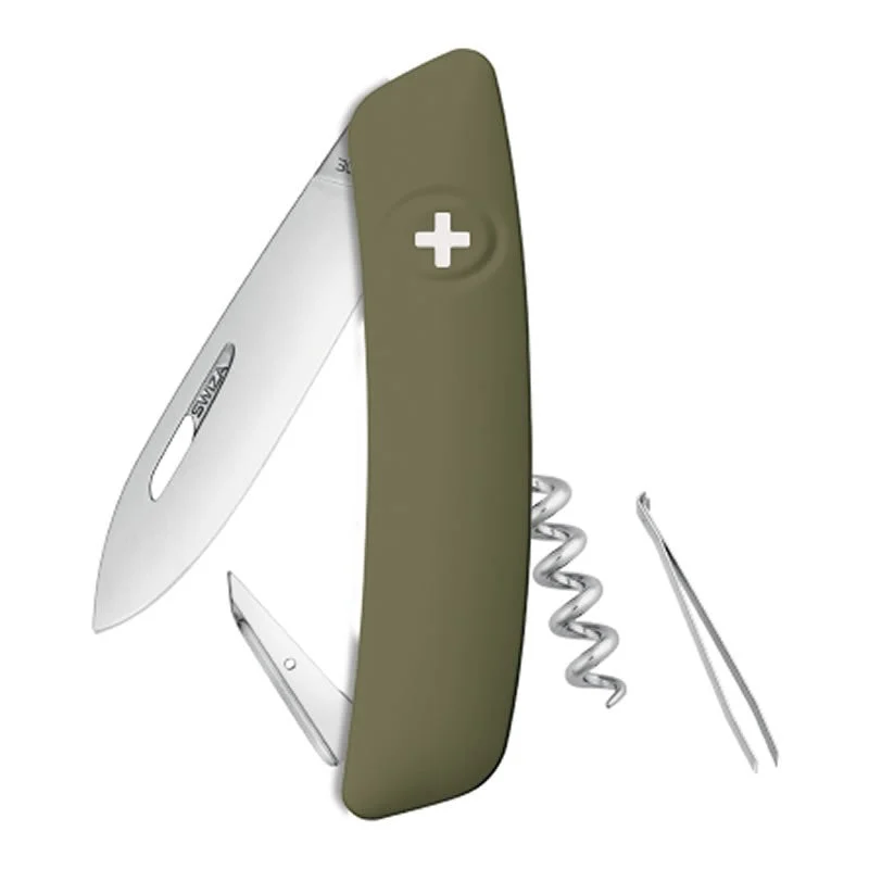 Swiza couteau suisse 6 fonctions D01 - olive — vue 1