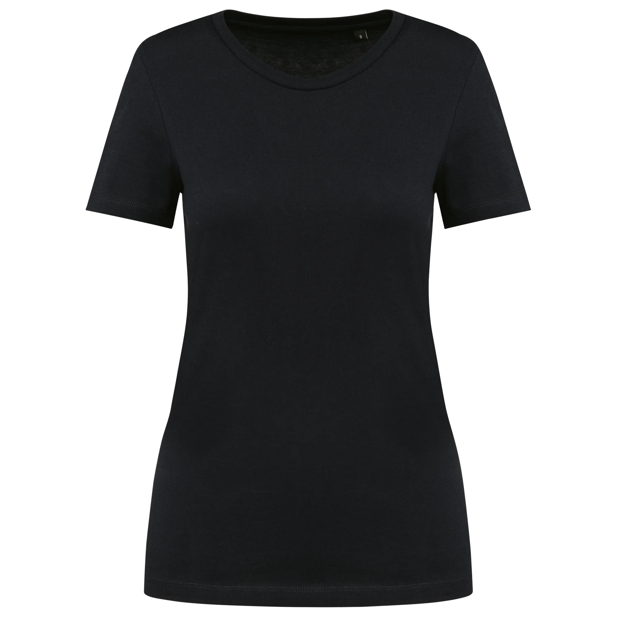 T-shirt Supima® col rond manches courtes femme — Black