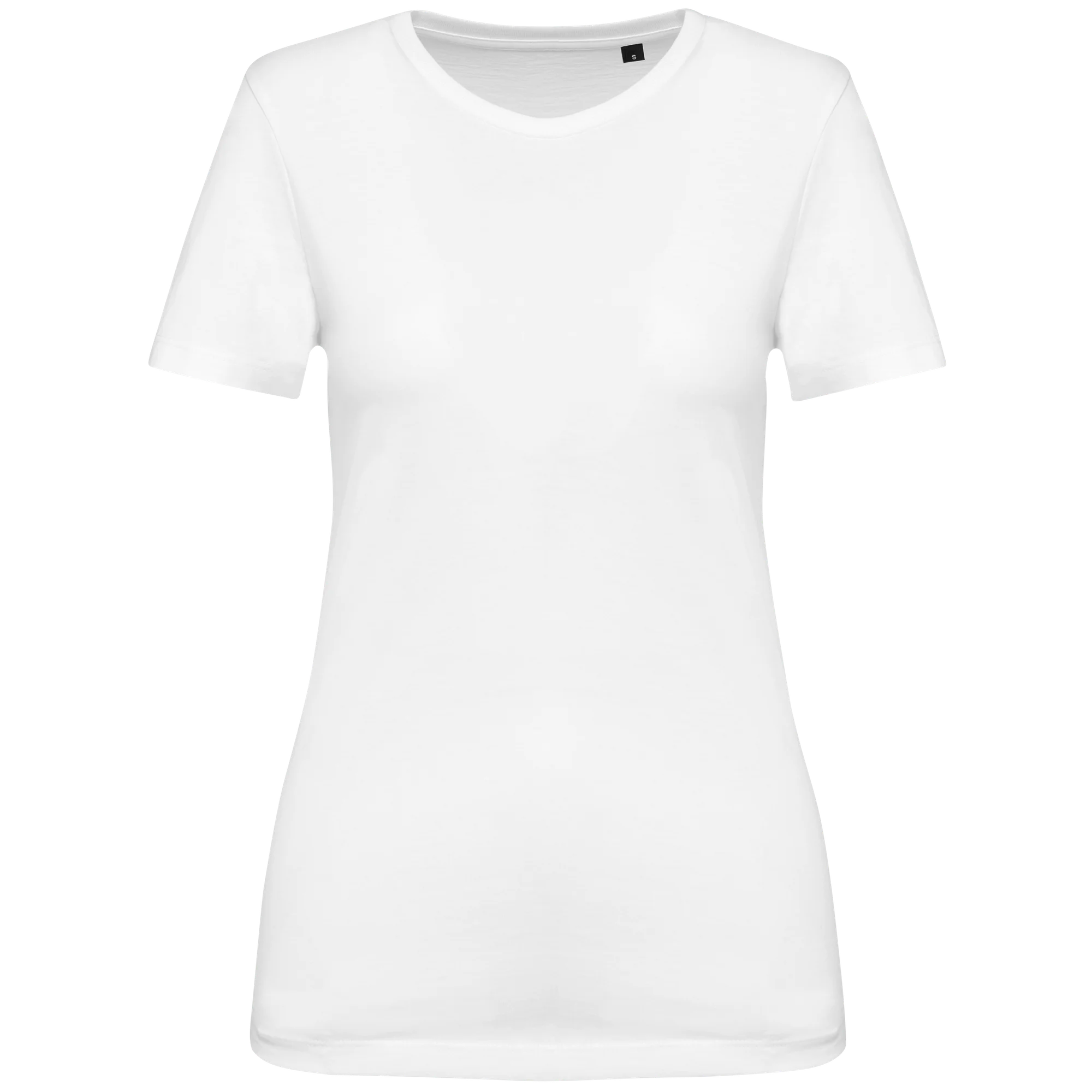 T-shirt Supima® col rond manches courtes femme — White