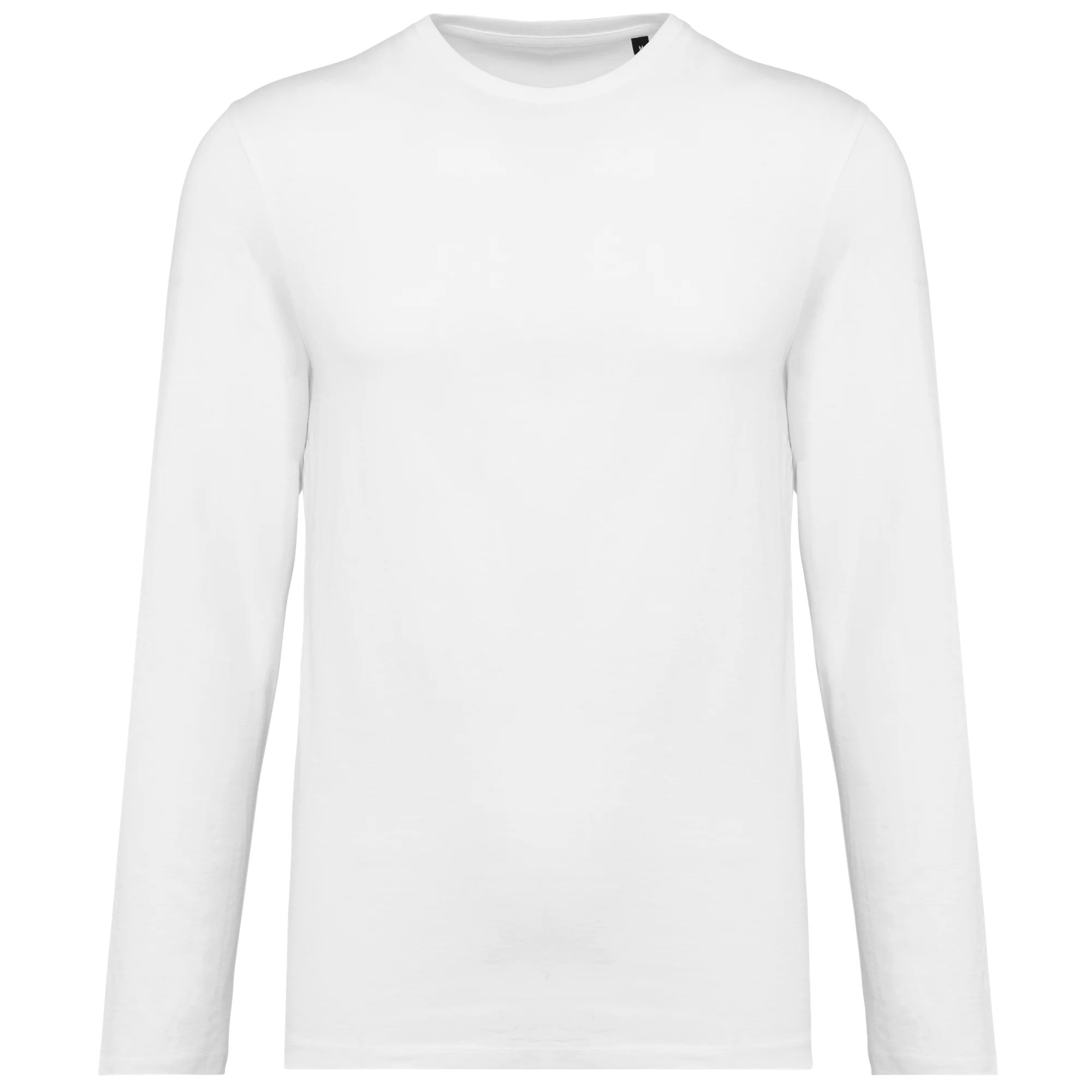 T-shirt Supima® col rond manches longues homme — White