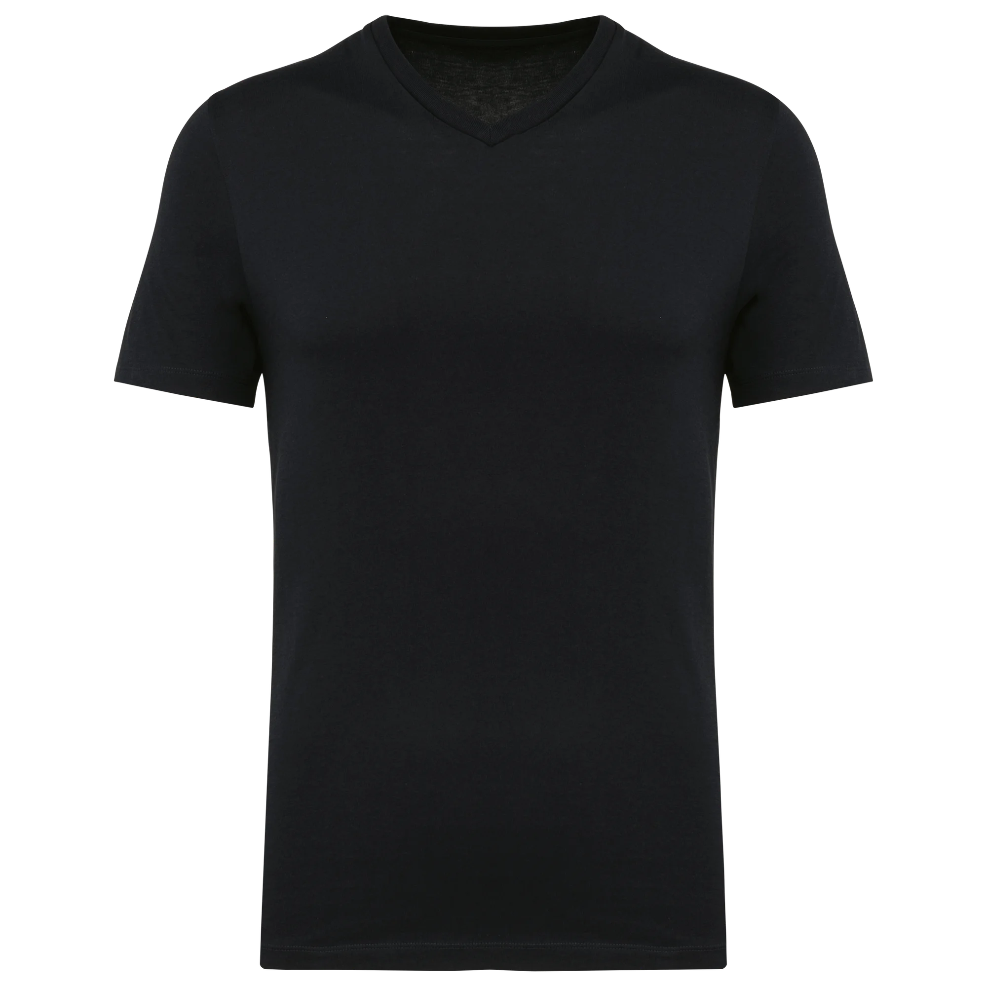 T-shirt Supima® col V manches courtes homme — Black